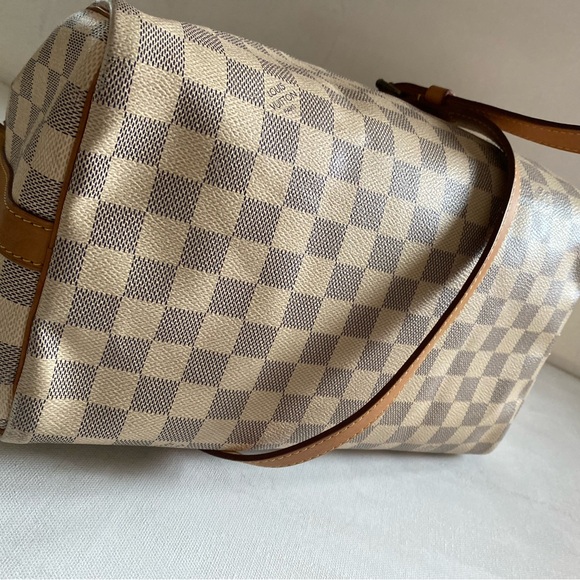 LOUIS VUTTON SPEEDY BANDOULIERE AZUR 30STRAP 🔐 WITH DUST BAG & MATCH WALLET - Picture 6 of 14